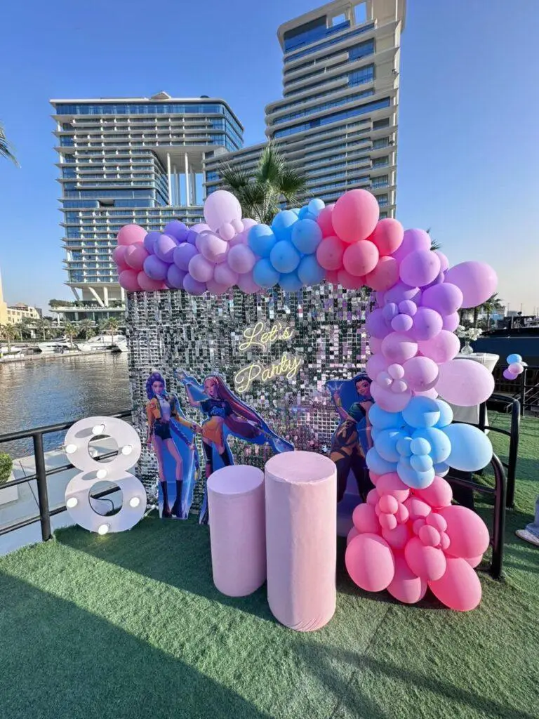 Luxury Yacht Birthday Decoration in Dubai