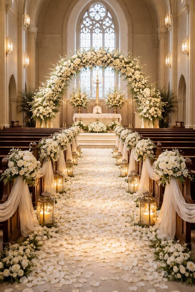 CHURCH decoration for wedding luxury church wedding decoration in dubai