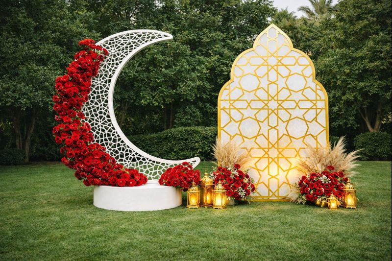 photo backdrop for ramazan events