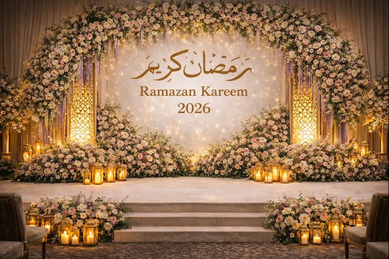 ramadan stage decor ramadan kareem decoration for stage, stage setup