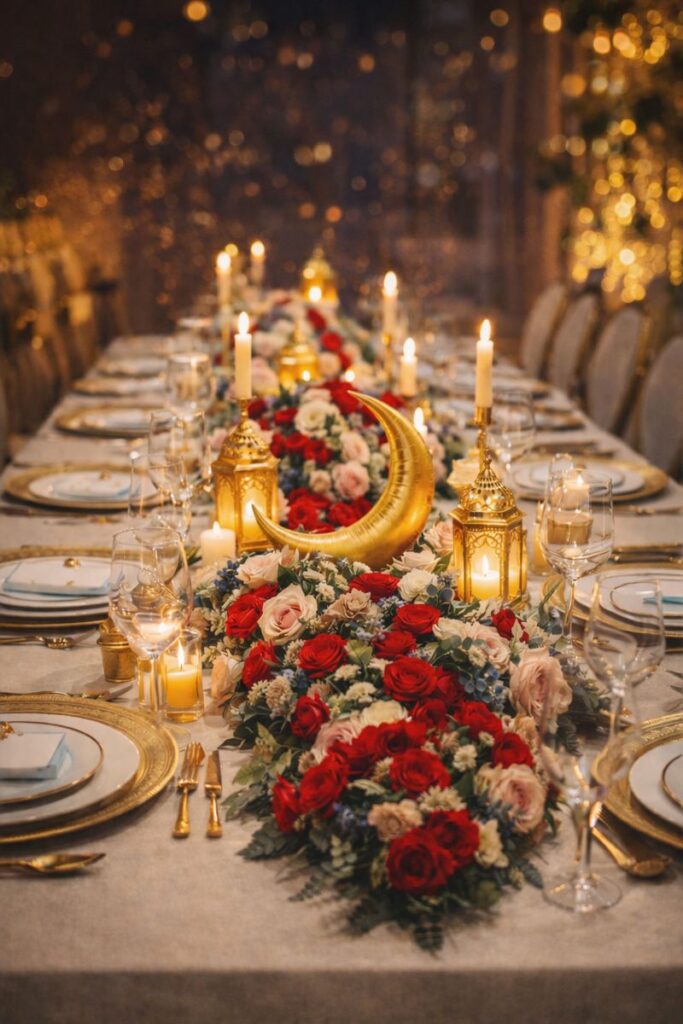 tablescape for ramadan in dubai