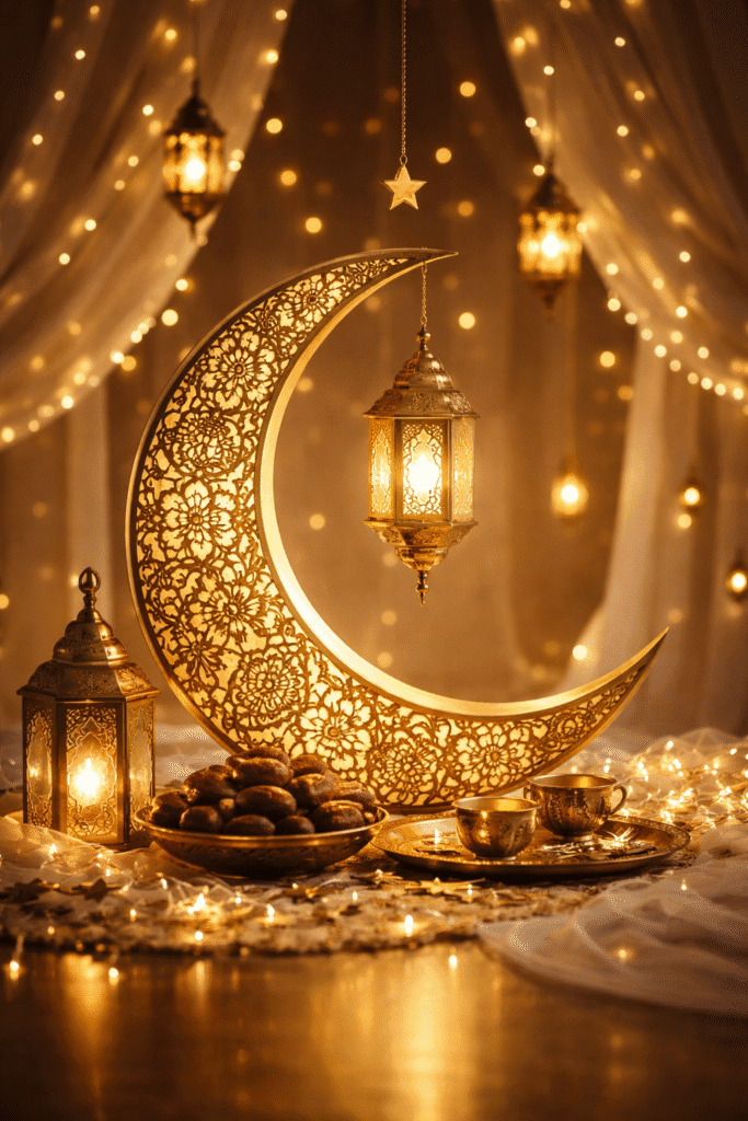 moon decoration for ramdan in dubai