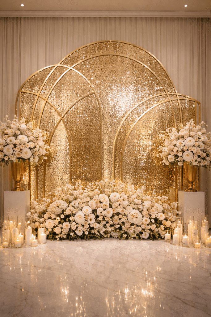 seqwin wall decoration with candles and flower for uae functions